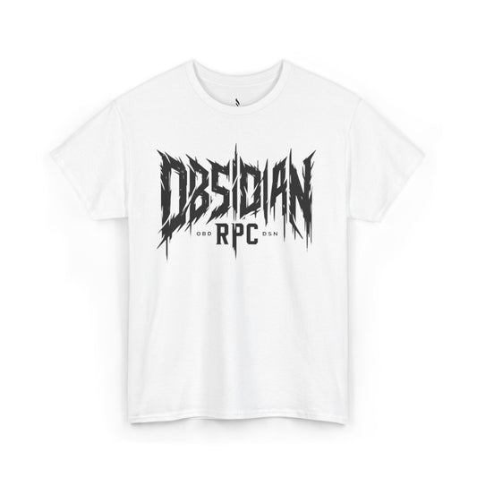 Obsidian Warrior Graphic Unisex Heavy Cotton Tee - Bold Streetwear for Gamers