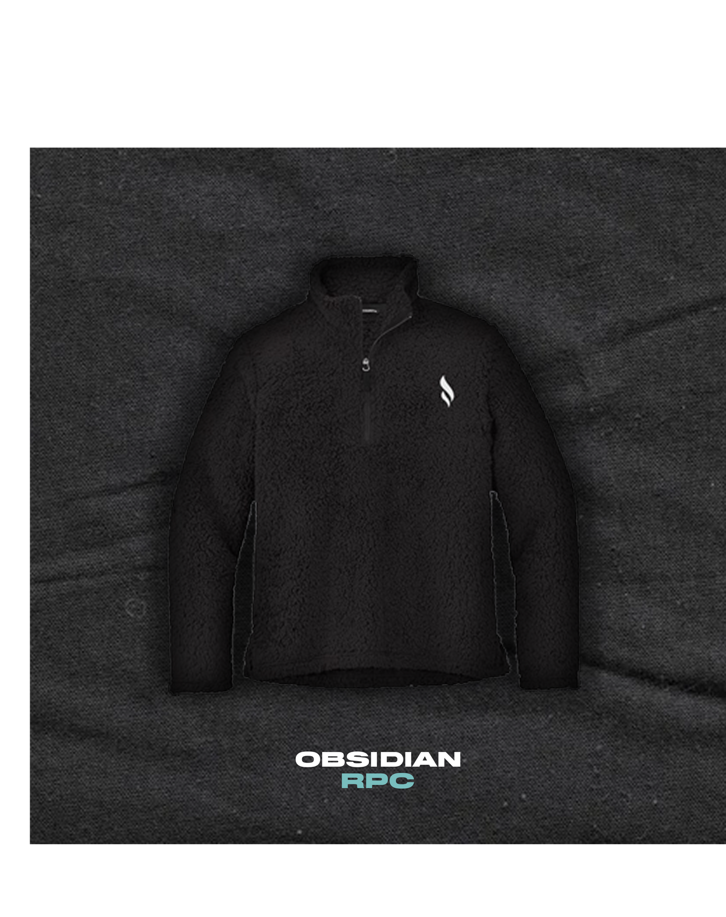 Teddy Jacket ZIP OBSIDIAN White