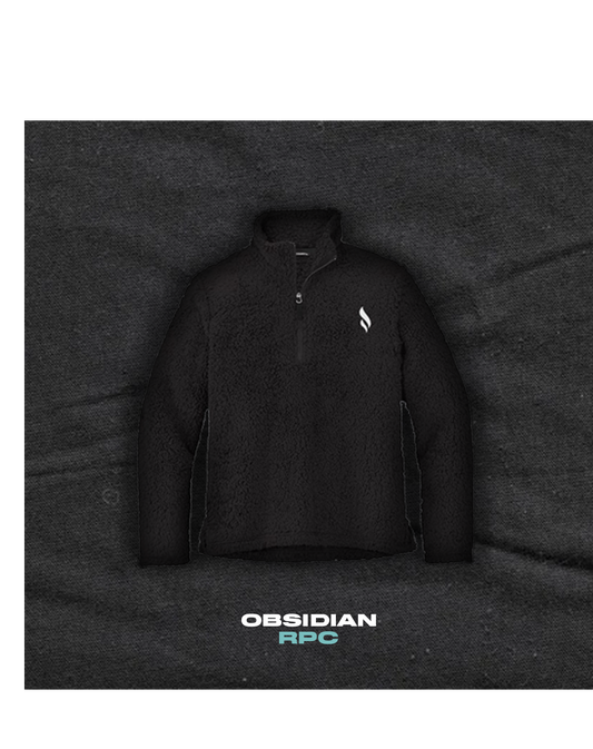 Teddy Jacket ZIP OBSIDIAN White
