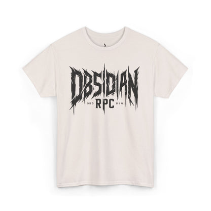 Obsidian Warrior Graphic Unisex Heavy Cotton Tee - Bold Streetwear for Gamers