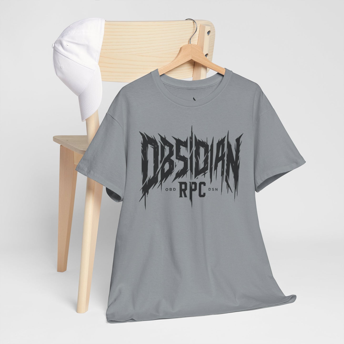 Obsidian Warrior Graphic Unisex Heavy Cotton Tee - Bold Streetwear for Gamers