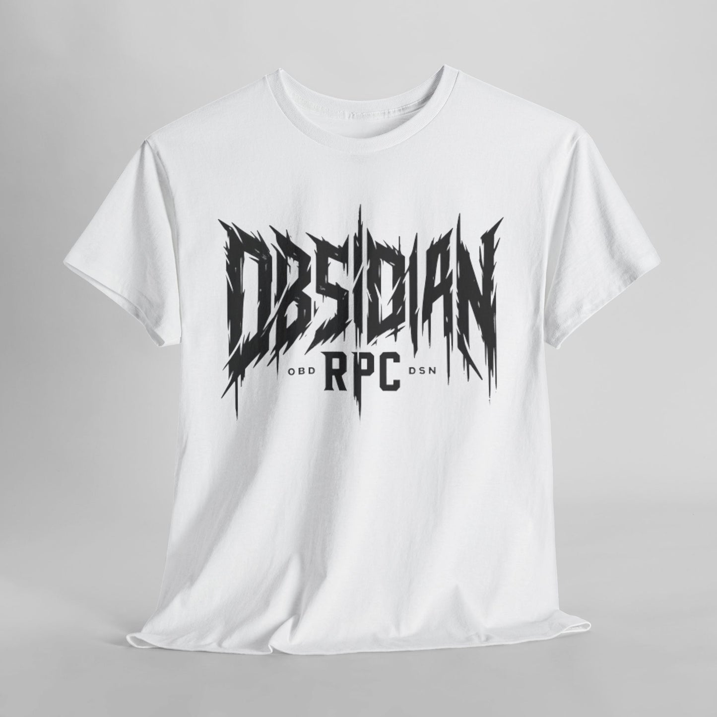 Obsidian Warrior Graphic Unisex Heavy Cotton Tee - Bold Streetwear for Gamers