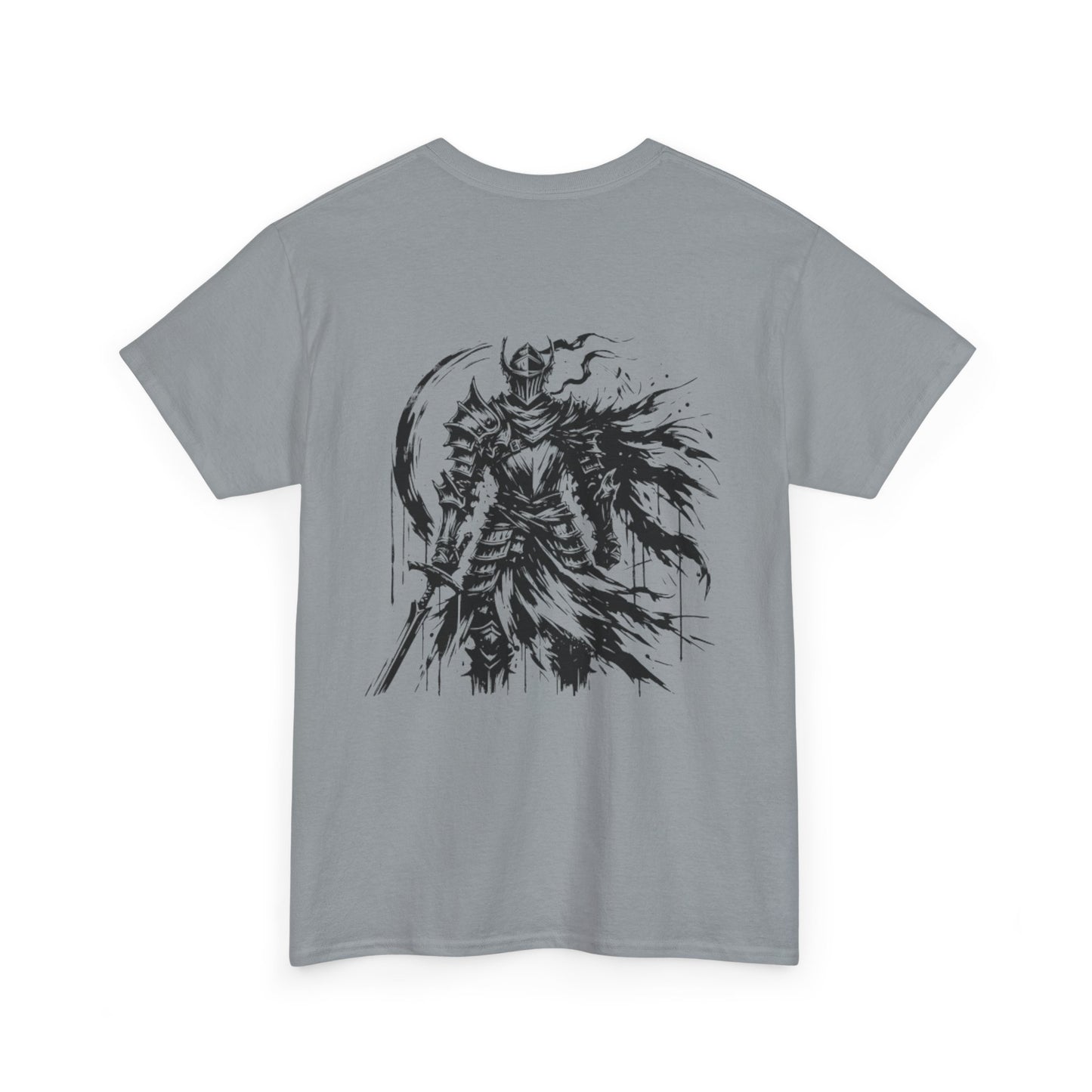 Obsidian Warrior Graphic Unisex Heavy Cotton Tee - Bold Streetwear for Gamers