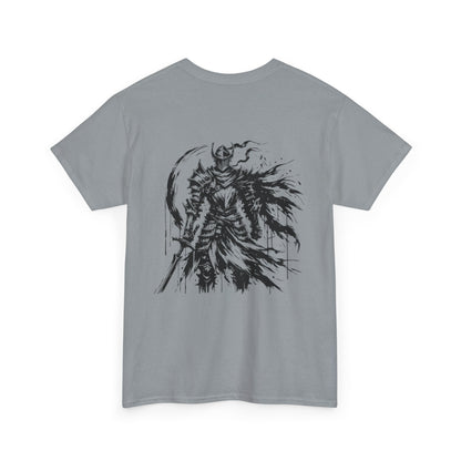 Obsidian Warrior Graphic Unisex Heavy Cotton Tee - Bold Streetwear for Gamers