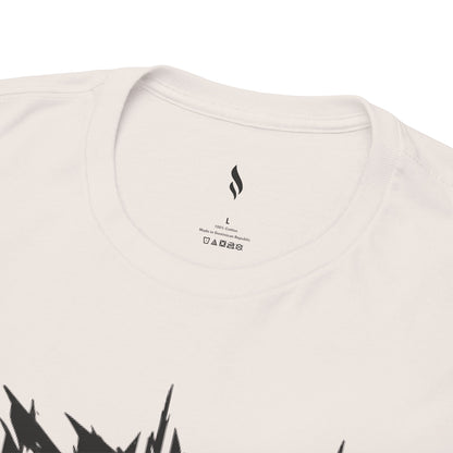 Obsidian Warrior Graphic Unisex Heavy Cotton Tee - Bold Streetwear for Gamers
