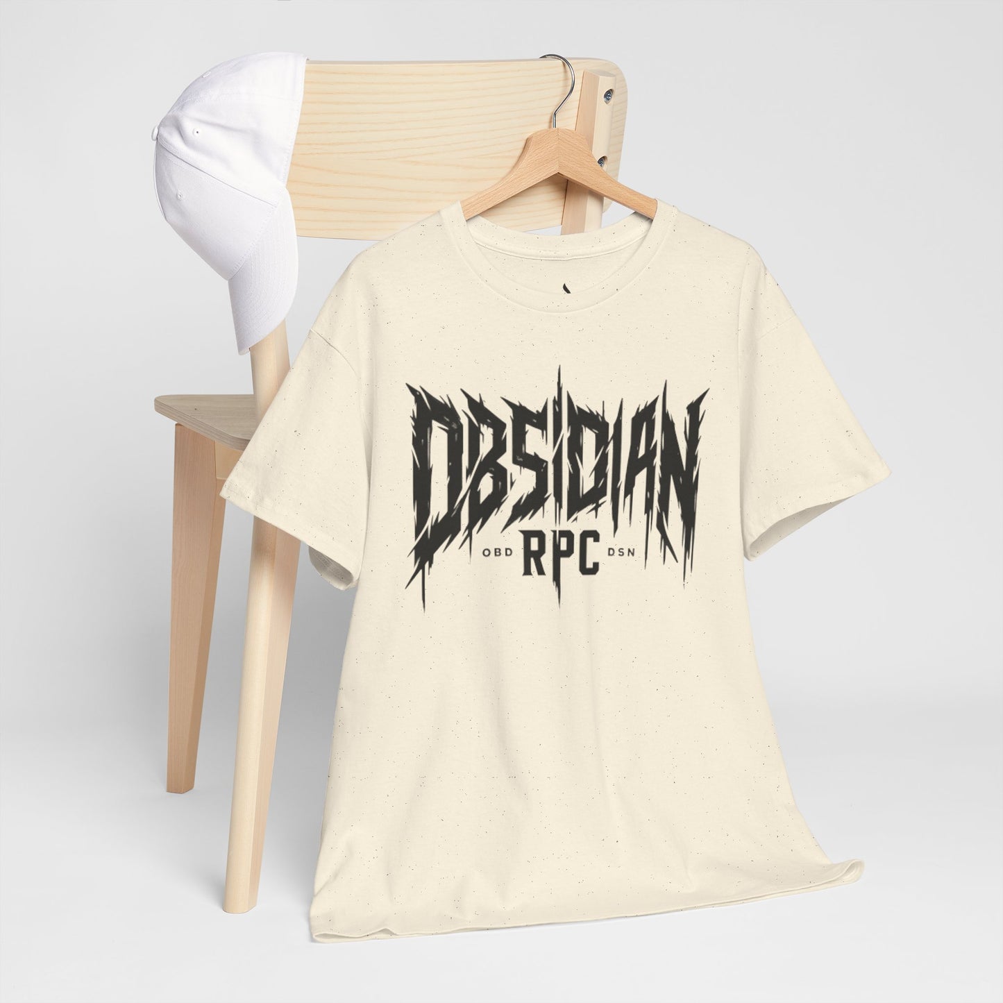 Obsidian Warrior Graphic Unisex Heavy Cotton Tee - Bold Streetwear for Gamers