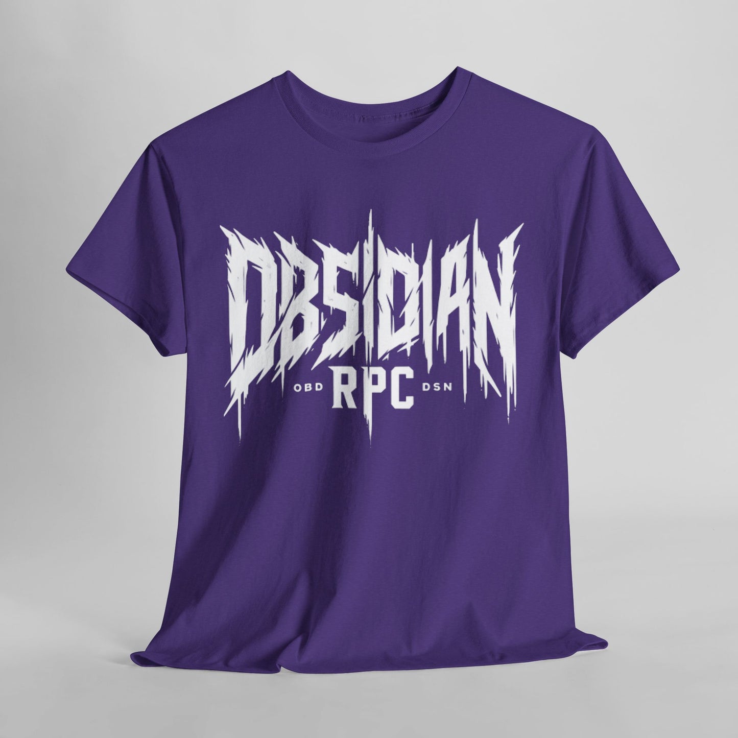 Obsidian Warrior Graphic Unisex Heavy Cotton Tee - Bold Streetwear for Gamers