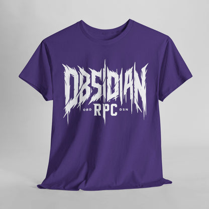 Obsidian Warrior Graphic Unisex Heavy Cotton Tee - Bold Streetwear for Gamers