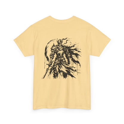 Obsidian Warrior Graphic Unisex Heavy Cotton Tee - Bold Streetwear for Gamers