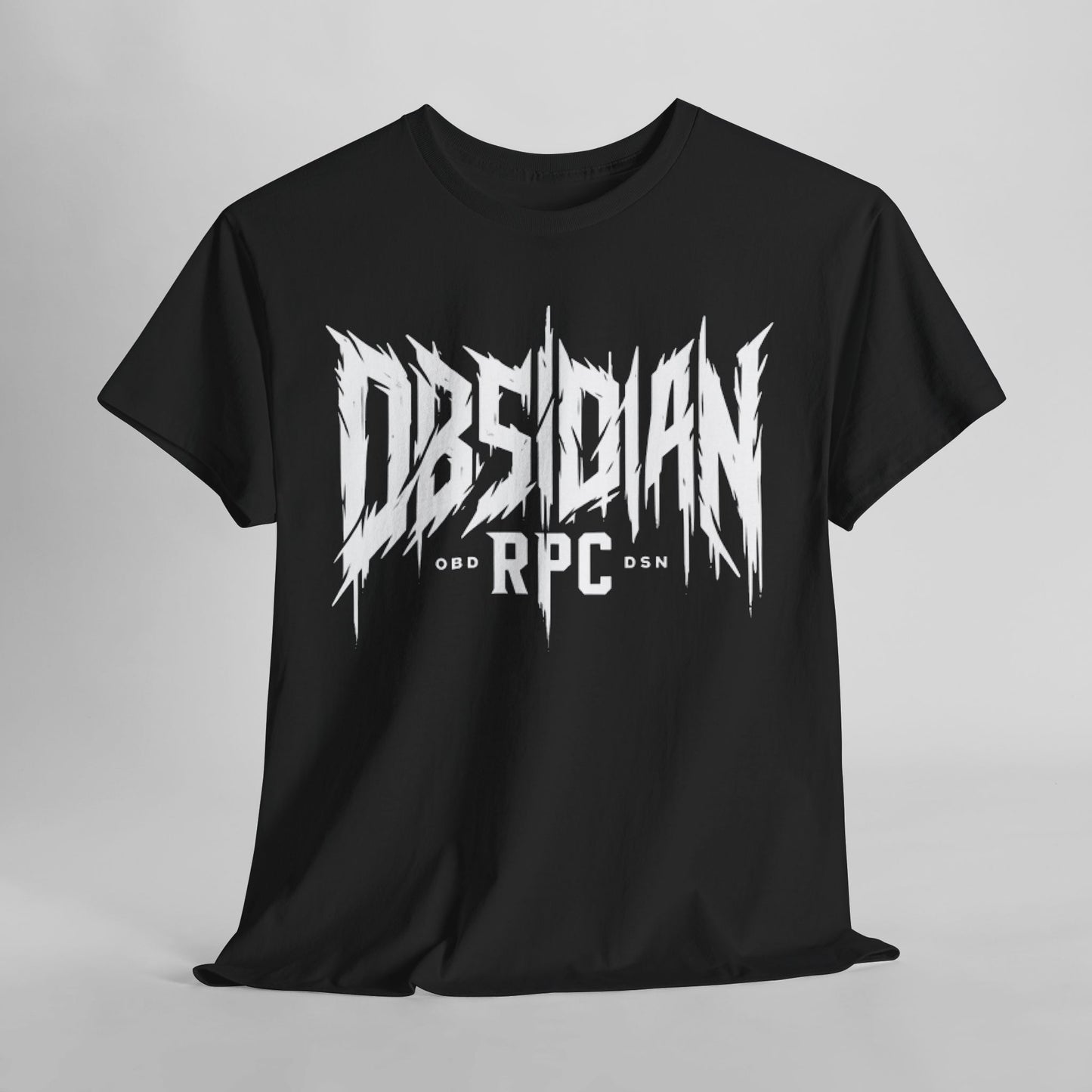 Obsidian Warrior Graphic Unisex Heavy Cotton Tee - Bold Streetwear for Gamers
