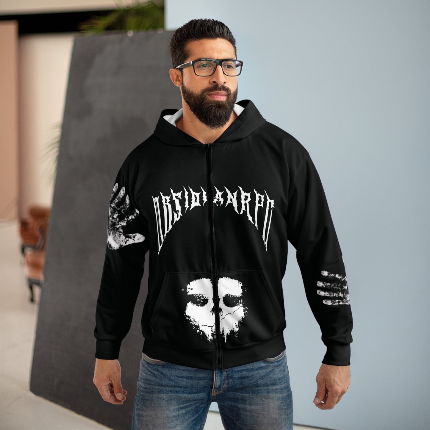 Dark Art Unisex Zip Hoodie