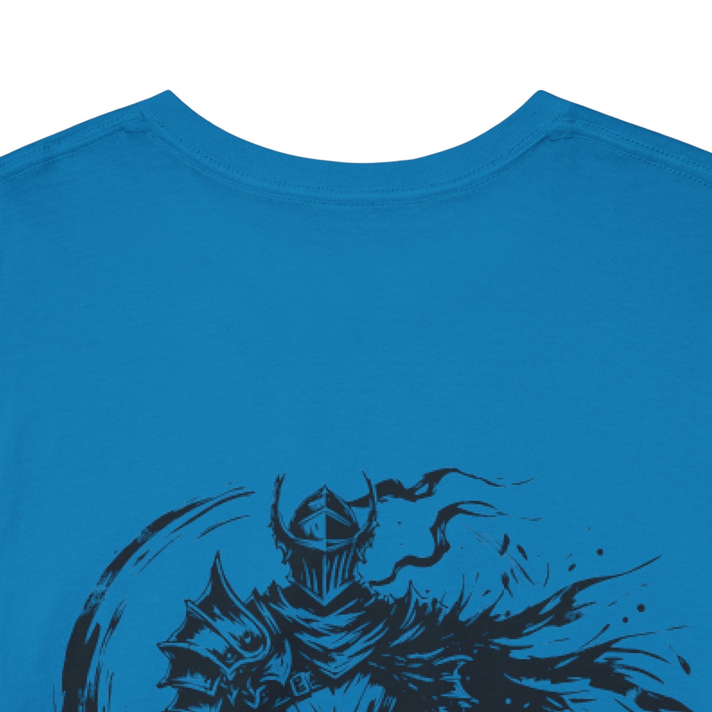 Obsidian Warrior Graphic Unisex Heavy Cotton Tee - Bold Streetwear for Gamers