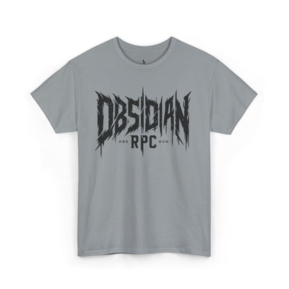 Obsidian Warrior Graphic Unisex Heavy Cotton Tee - Bold Streetwear for Gamers