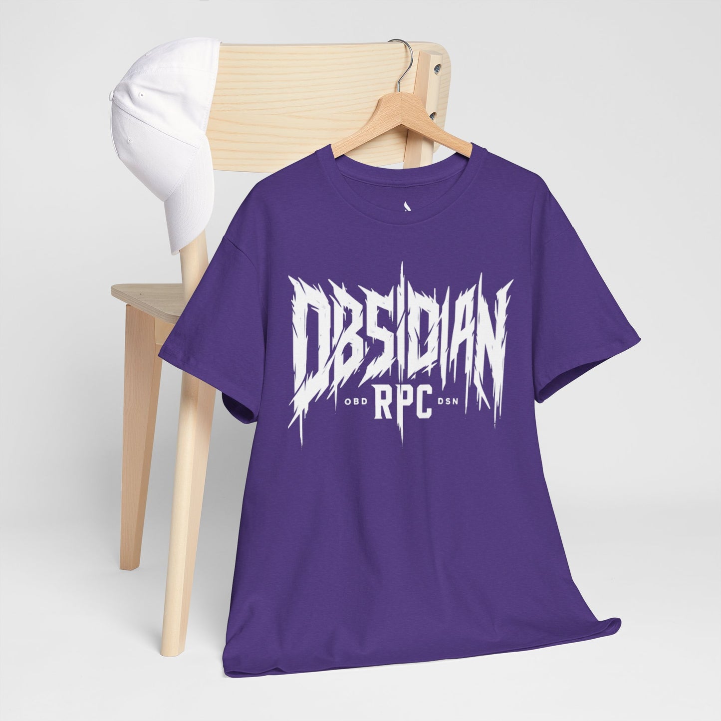 Obsidian Warrior Graphic Unisex Heavy Cotton Tee - Bold Streetwear for Gamers