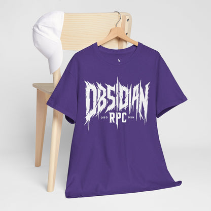 Obsidian Warrior Graphic Unisex Heavy Cotton Tee - Bold Streetwear for Gamers