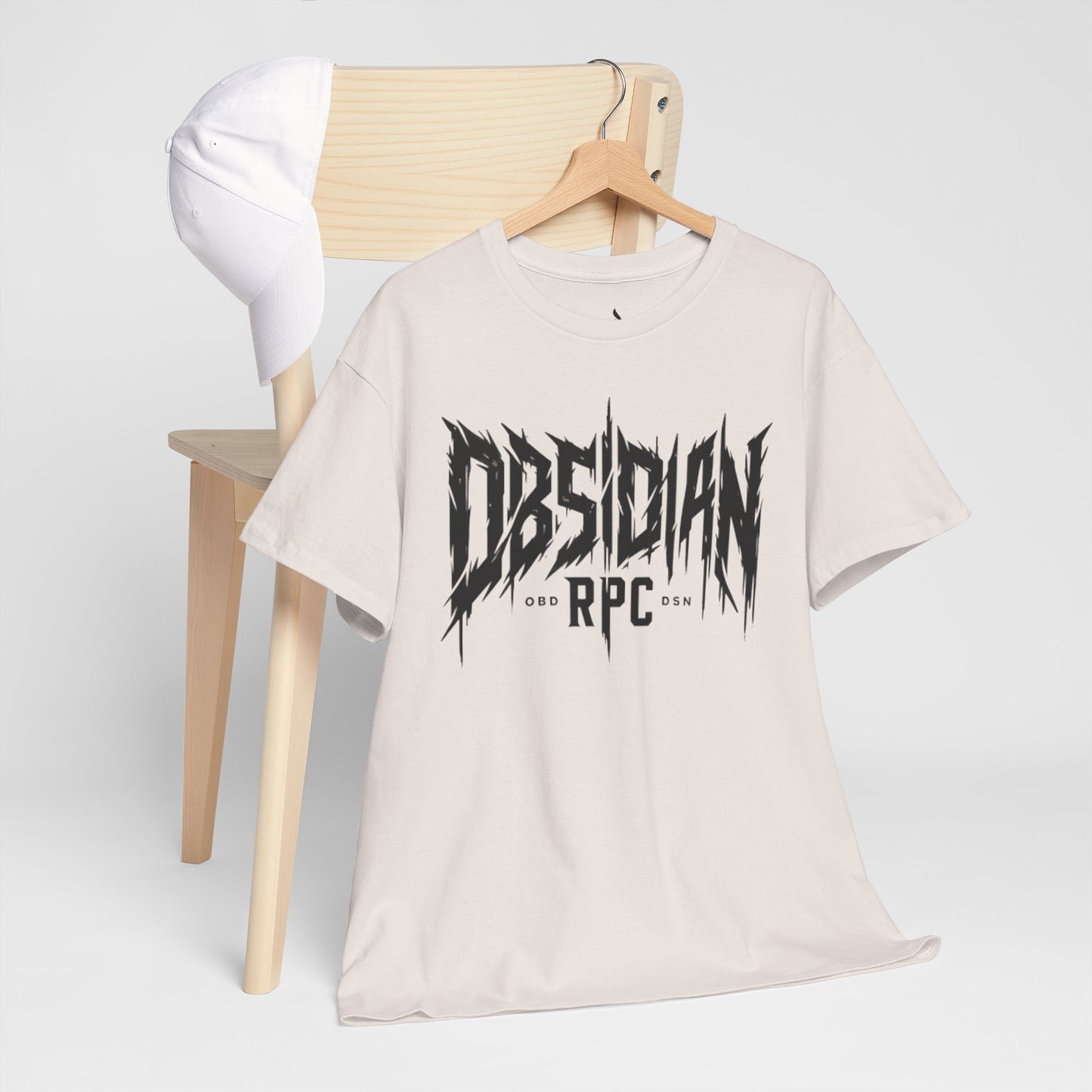 Obsidian Warrior Graphic Unisex Heavy Cotton Tee - Bold Streetwear for Gamers
