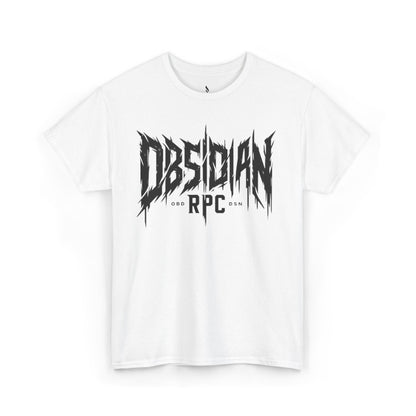 Obsidian Warrior Graphic Unisex Heavy Cotton Tee - Bold Streetwear for Gamers