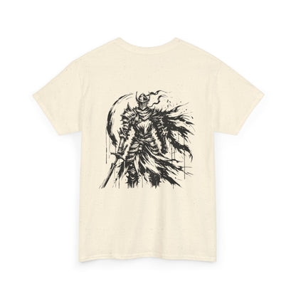 Obsidian Warrior Graphic Unisex Heavy Cotton Tee - Bold Streetwear for Gamers