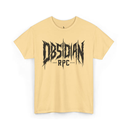 Obsidian Warrior Graphic Unisex Heavy Cotton Tee - Bold Streetwear for Gamers