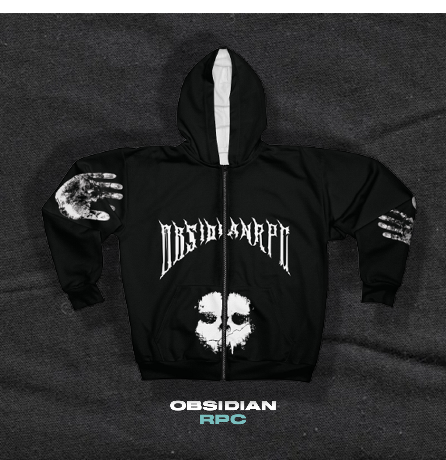 Dark Art Unisex Zip Hoodie