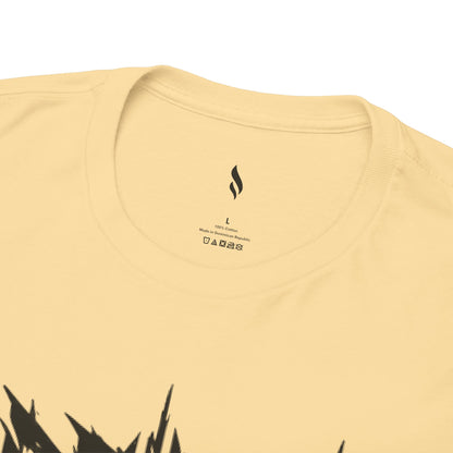 Obsidian Warrior Graphic Unisex Heavy Cotton Tee - Bold Streetwear for Gamers