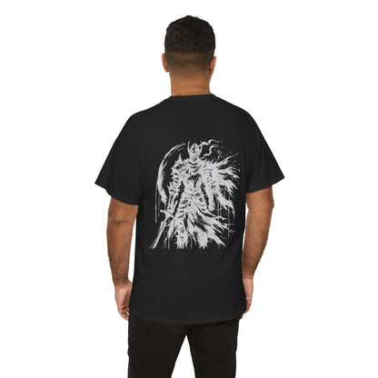 Obsidian Warrior Graphic Unisex Heavy Cotton Tee - Bold Streetwear for Gamers