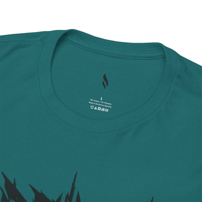 Obsidian Warrior Graphic Unisex Heavy Cotton Tee - Bold Streetwear for Gamers