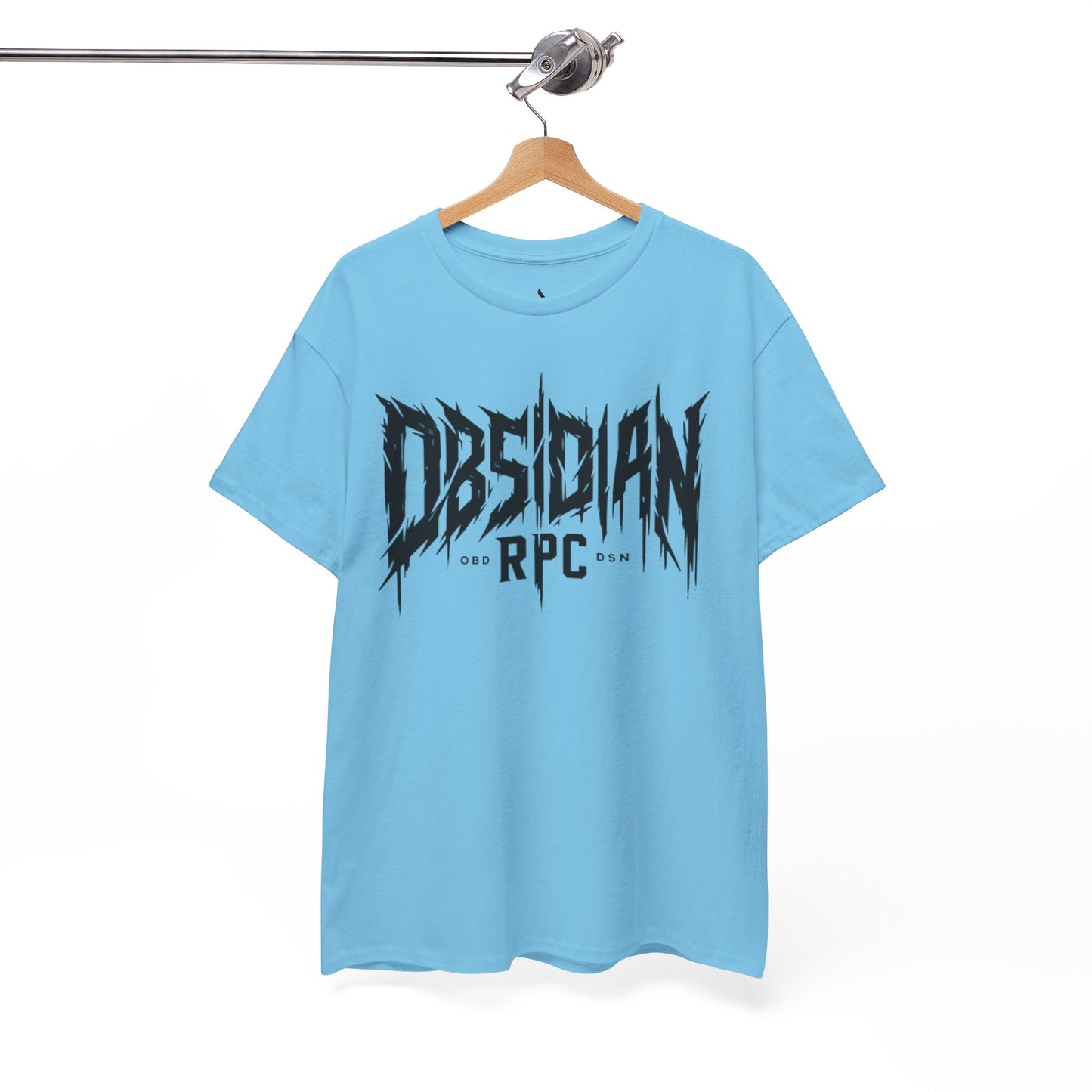 Obsidian Warrior Graphic Unisex Heavy Cotton Tee - Bold Streetwear for Gamers