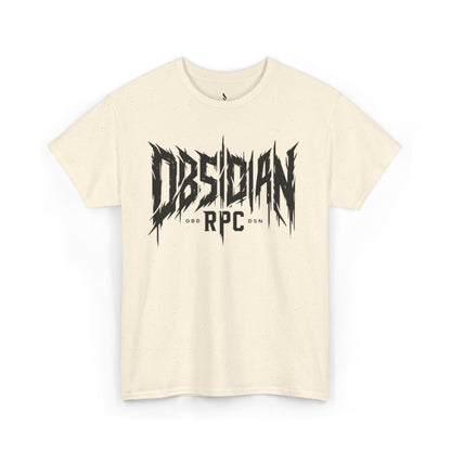 Obsidian Warrior Graphic Unisex Heavy Cotton Tee - Bold Streetwear for Gamers