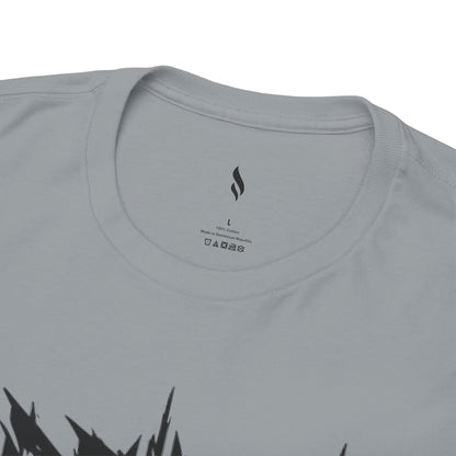 Obsidian Warrior Graphic Unisex Heavy Cotton Tee - Bold Streetwear for Gamers