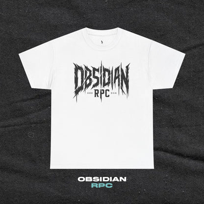 Obsidian Warrior Graphic Unisex Heavy Cotton Tee - Bold Streetwear for Gamers