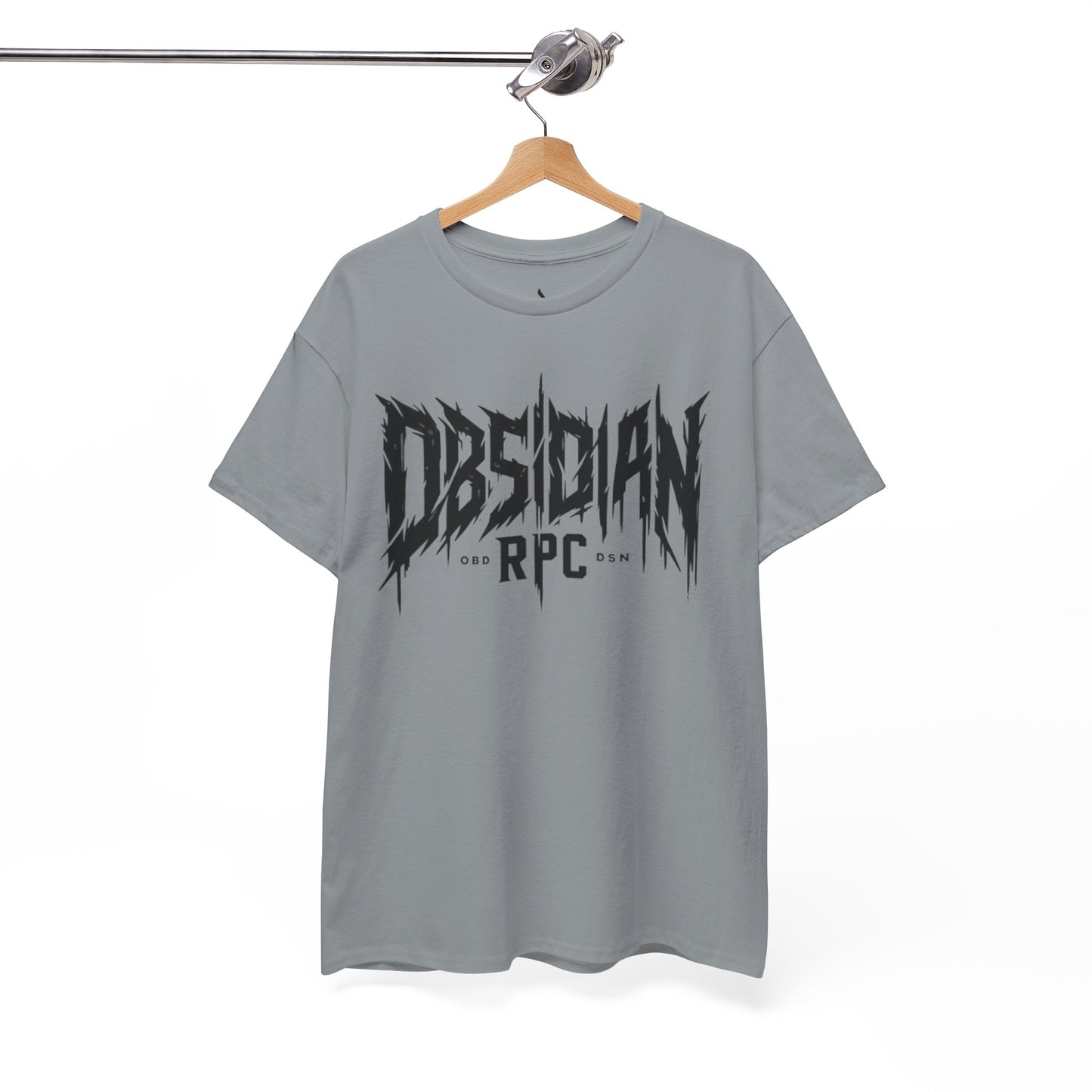 Obsidian Warrior Graphic Unisex Heavy Cotton Tee - Bold Streetwear for Gamers