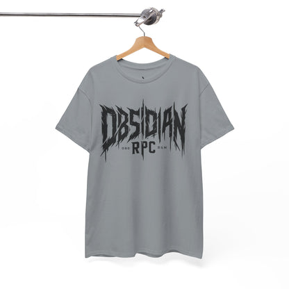 Obsidian Warrior Graphic Unisex Heavy Cotton Tee - Bold Streetwear for Gamers