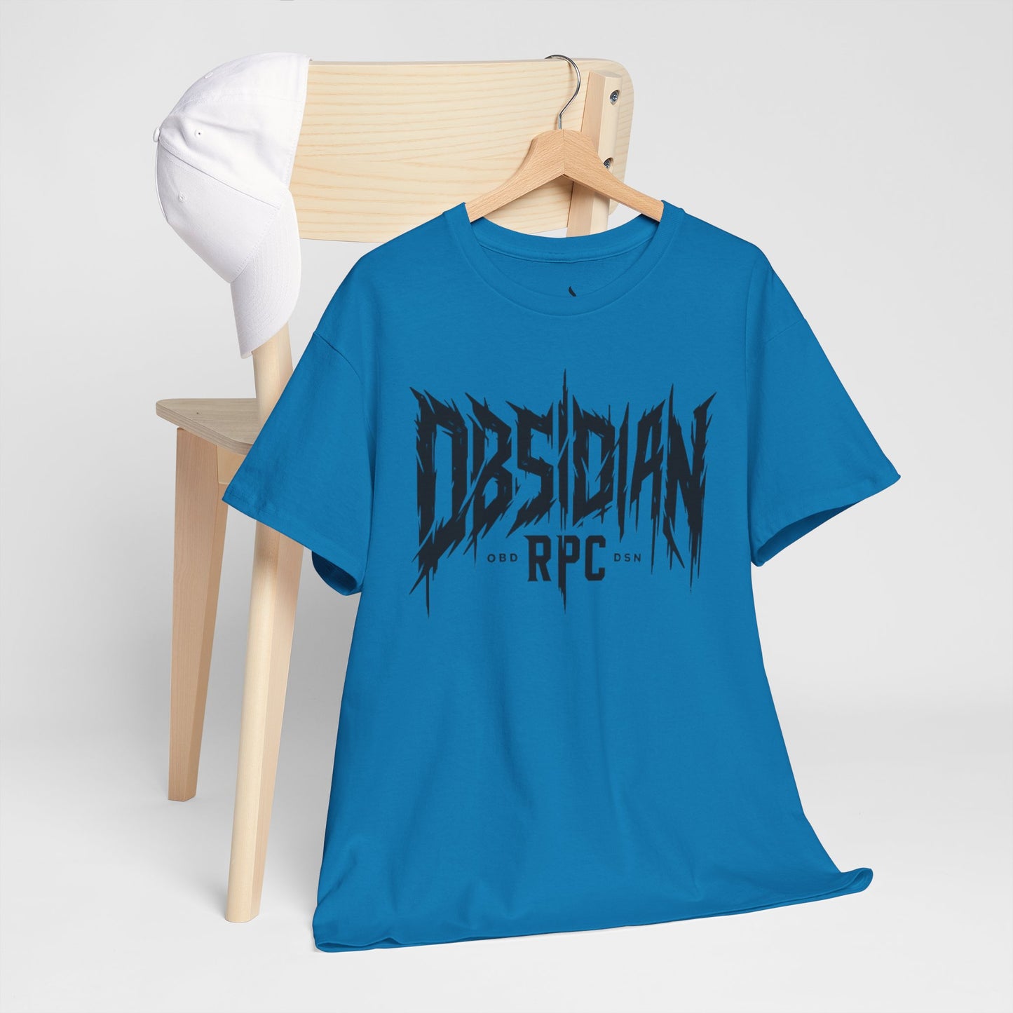 Obsidian Warrior Graphic Unisex Heavy Cotton Tee - Bold Streetwear for Gamers