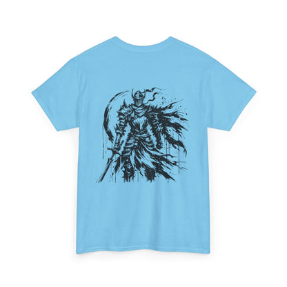 Obsidian Warrior Graphic Unisex Heavy Cotton Tee - Bold Streetwear for Gamers