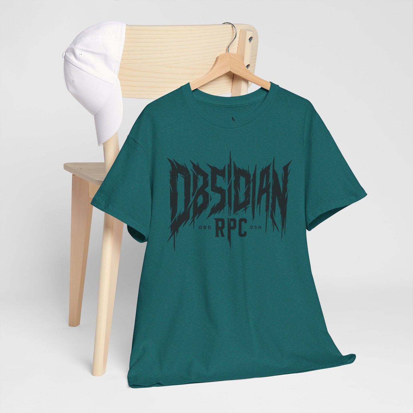 Obsidian Warrior Graphic Unisex Heavy Cotton Tee - Bold Streetwear for Gamers