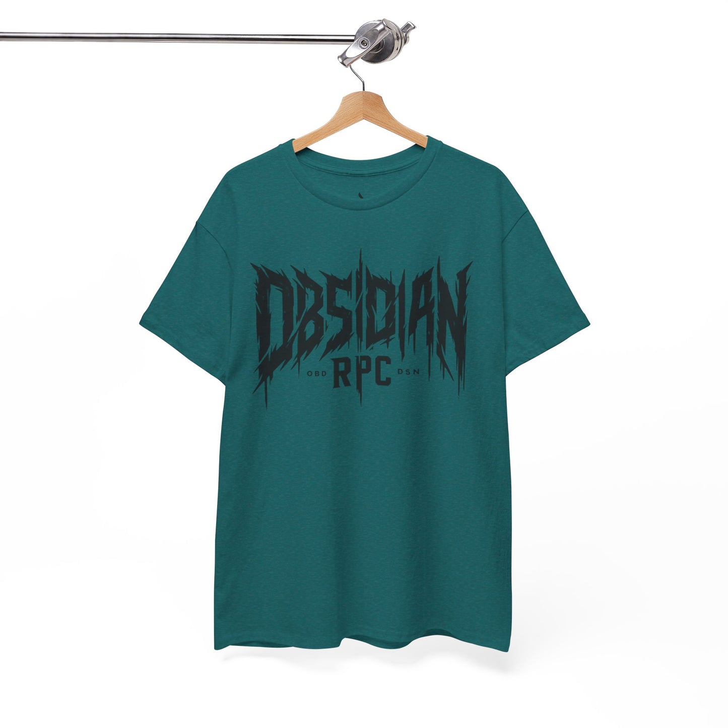 Obsidian Warrior Graphic Unisex Heavy Cotton Tee - Bold Streetwear for Gamers