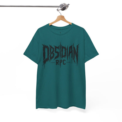 Obsidian Warrior Graphic Unisex Heavy Cotton Tee - Bold Streetwear for Gamers