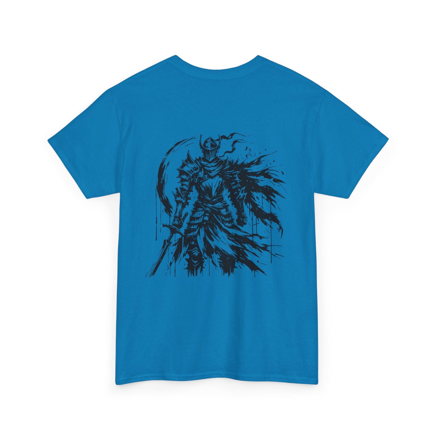 Obsidian Warrior Graphic Unisex Heavy Cotton Tee - Bold Streetwear for Gamers