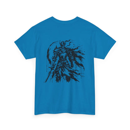Obsidian Warrior Graphic Unisex Heavy Cotton Tee - Bold Streetwear for Gamers