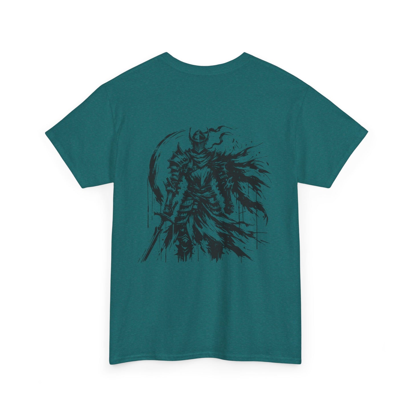 Obsidian Warrior Graphic Unisex Heavy Cotton Tee - Bold Streetwear for Gamers
