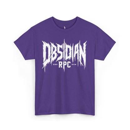 Obsidian Warrior Graphic Unisex Heavy Cotton Tee - Bold Streetwear for Gamers