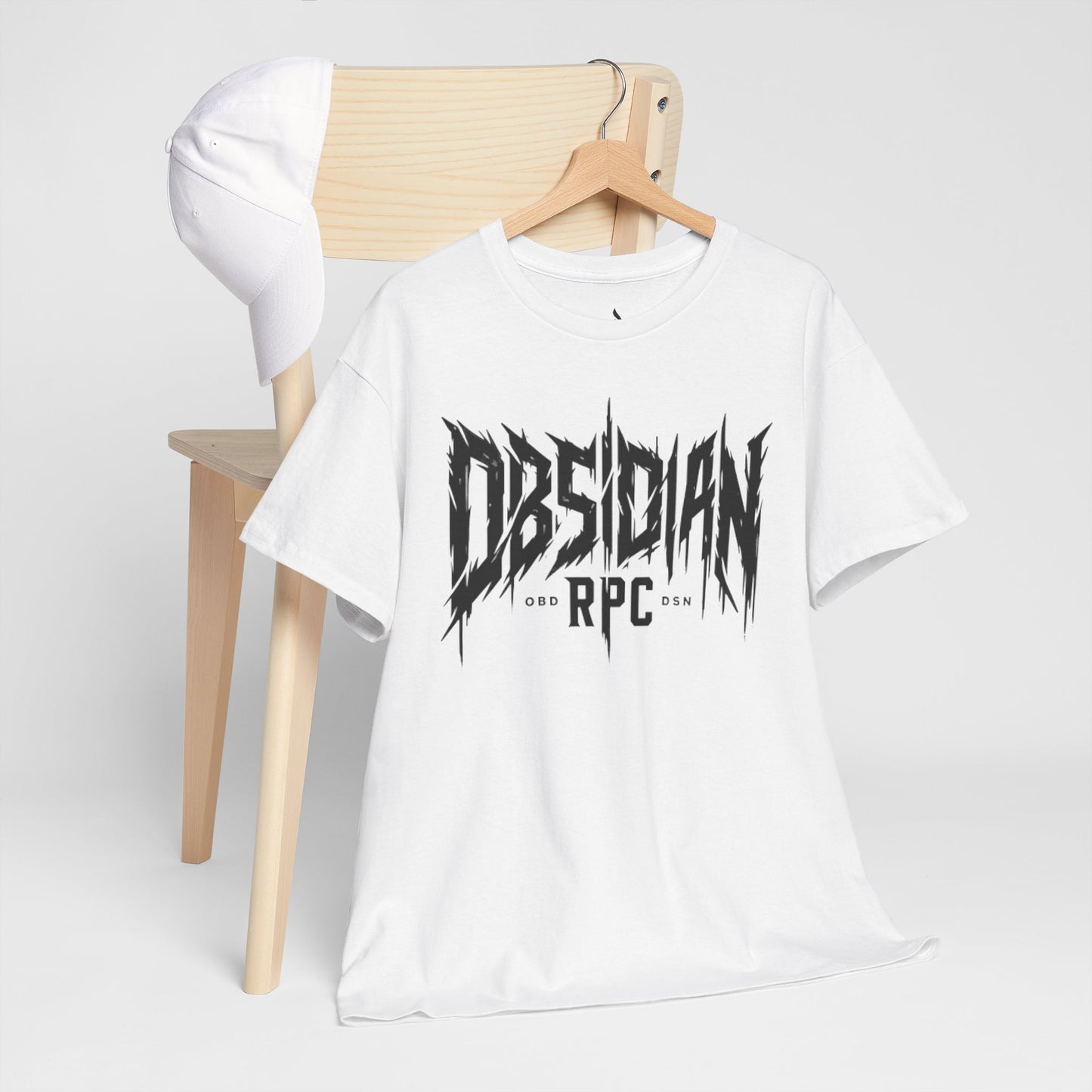 Obsidian Warrior Graphic Unisex Heavy Cotton Tee - Bold Streetwear for Gamers