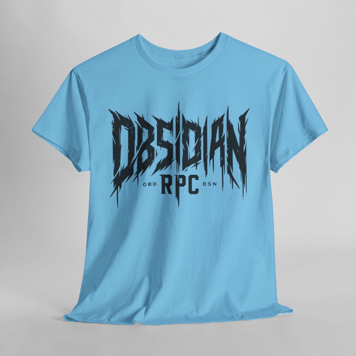 Obsidian Warrior Graphic Unisex Heavy Cotton Tee - Bold Streetwear for Gamers