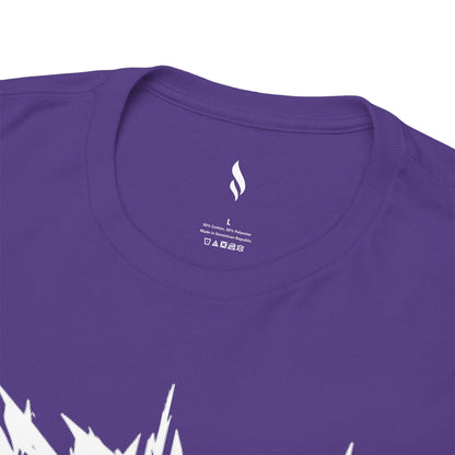 Obsidian Warrior Graphic Unisex Heavy Cotton Tee - Bold Streetwear for Gamers
