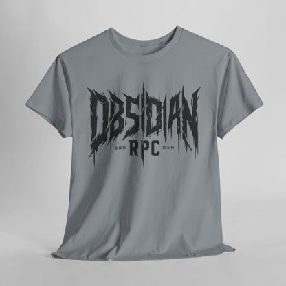 Obsidian Warrior Graphic Unisex Heavy Cotton Tee - Bold Streetwear for Gamers