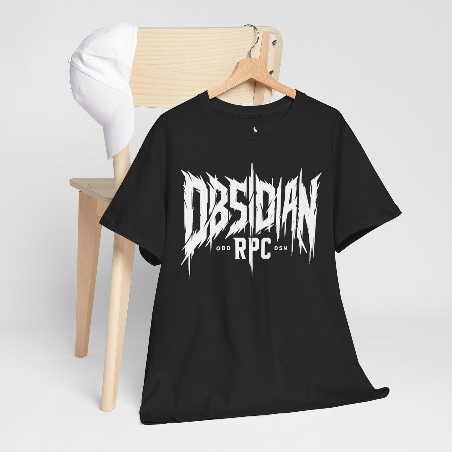 Obsidian Warrior Graphic Unisex Heavy Cotton Tee - Bold Streetwear for Gamers