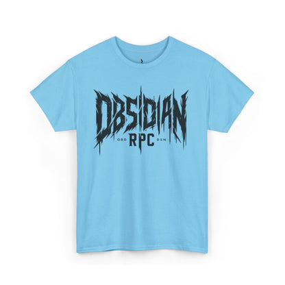 Obsidian Warrior Graphic Unisex Heavy Cotton Tee - Bold Streetwear for Gamers