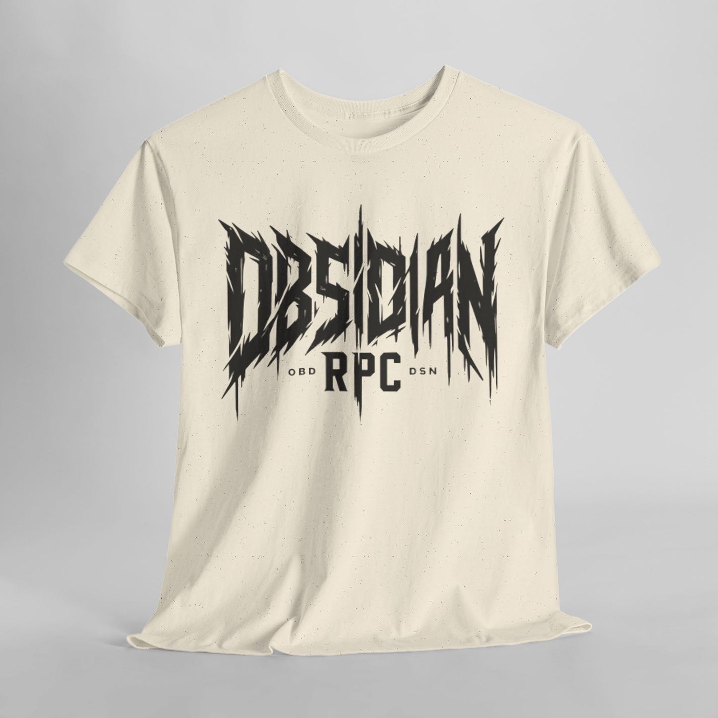 Obsidian Warrior Graphic Unisex Heavy Cotton Tee - Bold Streetwear for Gamers