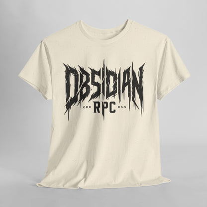 Obsidian Warrior Graphic Unisex Heavy Cotton Tee - Bold Streetwear for Gamers